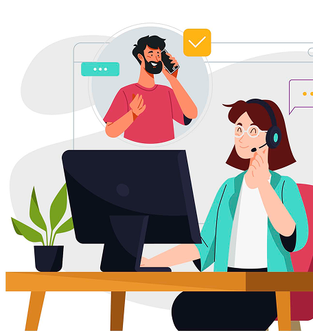 Customer Support Illustration